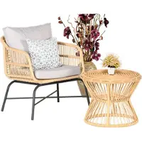 AEA Set 2tlg GartenMöbel Sitzmöbel Sofagarnitur Terrasse Couchtisch Hochwertiges