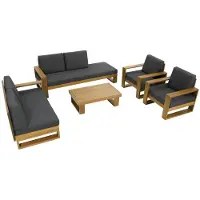 Xl Moebel Gmbh Set divano 5 pezzi (3+2+1+1) con tavolino – Per momenti di relax