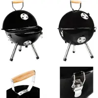 Voordeeldrogisterij Mini grill a carbone nero
