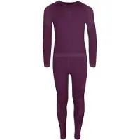 TROLLKIDS Kid's Hemsedal Baselayer Set Intimo sintetico Bambini (152, lilla)