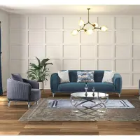 AEA Sitzgarnitur Sofa-Set Wohnzimmergarnitur Polstergarnitur Couch Wohnlandschaft
