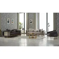 AEA Couch Garnitur Dreisitzer Sessel Violett Couch Stoff 3tlg Polstersofa