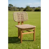 AEA Sedia in rattan marrone chiaro Sedie da giardino esclusive Elegante sedia da terrazza