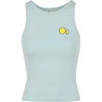 Urban Classics Top 'Lemon Racer' blu chiaro / giallo / verde / nero