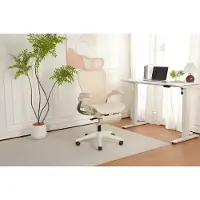 STILVORA Sedia da ufficio ergonomica , dotata di supporto lombare e poggiatesta 3D, sedia pieghevole con braccioli pieghevoli e schienale in rete, sedia da scrivania con pedali poggiapiedi