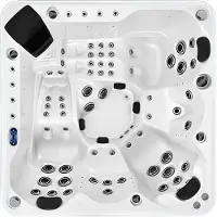 AEA Hydromassagewanne Blubberbad Whirlpool Spa-Bad Whirlwanne 200x200 cm