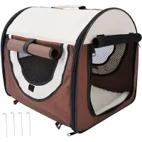 PawHut , trasportino pieghevole per cani, zaino per animali domestici, dimensioni 61 x 46 x 51 cm