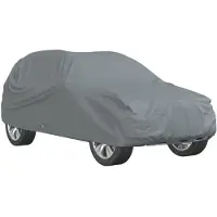vidaXL Telo auto per SUV in tessuto non tessuto XL grigio pieno