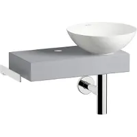 Laufen PICCOLO NOVO Plan de toilette, suspendu, tablette à gauche, 1 trou pour robinet, sans trop-plein, 555x320x400mm, H561PN37101111, H561PN37101111