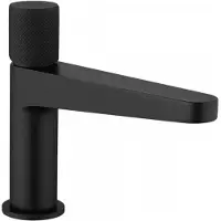 CERANO - Miscelatore a colonna per lavabo Loreta Grip - modello basso - nero opaco