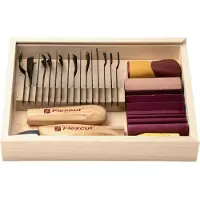 Flexcut Deluxe Starter Set 21-Piece SK108, set per intaglio del legno