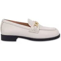Moschino Calfskin Varsity Moccasins White Taglia: 41 | Mocassini Outlet | Donna | Bianco