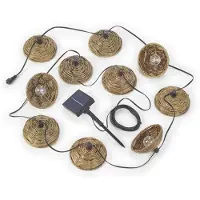 TRIO Catena luminosa da esterno a LED solare, 10x lampadine, telecomando, L 57 cm
