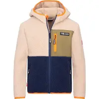 TROLLKIDS Kid's Aurlandsfjord Jacket Giacca in pile Bambini (128, beige)