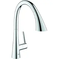 GROHE Zedra Mitigeur monocommandé pour évier, portée 231mm, 3 types de jets, MagneticDocking, extractible, pivotant, 32294002, 32294002