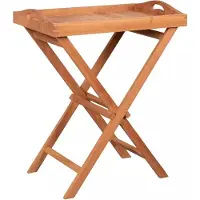 Mr. Deko Vassoio in teak Norton con telaio pieghevole