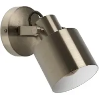 Eglo Spot parete Southery, 1 luce, crema-oro spazzolato