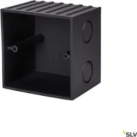 SLV Mobala scatola da incasso, larghezza 8 cm, nero, plastica