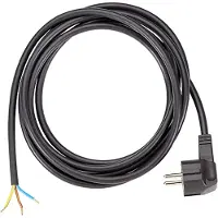 Bachmann Cavo di alimentazione H05VV-F 3G1,5 3m, nero, confezionato singolarmente