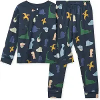 Liewood Pigiama 'Wilhelm' beige chiaro / navy / giallo oro / verde scuro