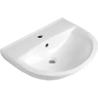 Hak Lavabo in Vetroceramica SPIRAL 60x47 cm, bianco