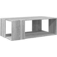 vidaXL Tavolino grigio rovere Sonoma 89,5x48x30 cm Materiale a base di legno