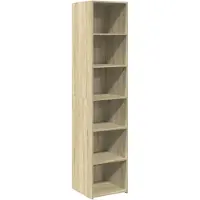 vidaXL Credenza Sonoma rovere 40x41x185 cm materiale a base di legno