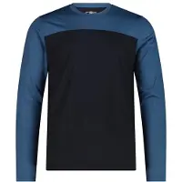 CMP T-Shirt 36N1897 Maglia a manica lunga merino Uomo (56, nero/blu)