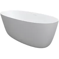 Riho Baignoire en pose libre ovale, SOLIDSurface, 160x72x56,5cm, B129003F02, B129003F02