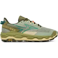 Mizuno - Scarpe trail - Wave Mujin 11 Sea Spray/Aventurine/Martini Olive - Taglia 11 UK - Kaki