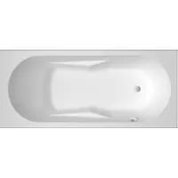 Riho Lazy Baignoires rectangulaires, version droite, à encastrer, 1 place, bord étroit, blanc brillant, B082001005, B082001005
