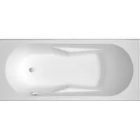 Riho Lazy Baignoires rectangulaires, version droite, à encastrer, 1 place, bord étroit, blanc brillant, B079001005, B079001005