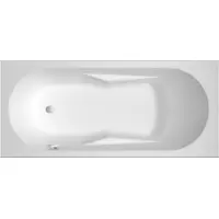 Riho Lazy baignoires rectangulaires, version gauche, à encastrer, 1 place, bord étroit, blanc brillant, B080001005, B080001005
