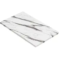 GGM Moebel International JAMAIKA | Piano da esterno Bistro | L:P 120 x 70 cm | Marmo bianco | Rettangolare | Piano topalit