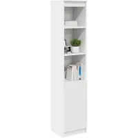 vidaXL Credenza bianca 37,5x35x180 cm Materiale a base di legno