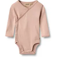 Wheat Tutina / body per bambino 'Wraparound Pil' rosa antico