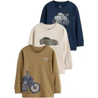 Next Maglietta navy / terra d'ombra / grigio / greige