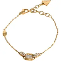 GUESS Braccialetto 'RADIOSA' oro / trasparente