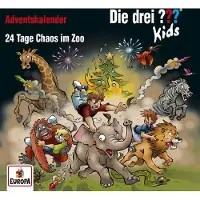 Sonstige Verlage I tre ??? Kids: Calendario dell'Avvento - 24 giorni di caos allo zoo