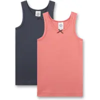 Sanetta Maglietta intima grigio scuro / corallo