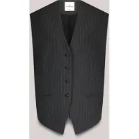 Summum Woman Gilet Pinstripe Anthracite Taglia: 42 | Gilet Outlet | Donna