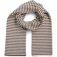Pieces Sciarpa 'PCAlberte' cioccolato / offwhite