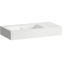 Laufen CLASSICS Lavabos, rectangulaire, tablette à droite, 1 trou pour robinet, avec trop-plein, 800x405x135mm, blanc brillant, H510CL60001041, H510CL60001041