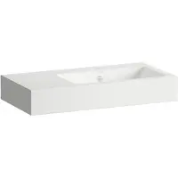 Laufen CLASSICS Lavabos, rectangulaire, tablette à gauche, 1 trou pour robinet, avec trop-plein, 800x405x135mm, blanc brillant, H510CL50001041, H510CL50001041
