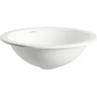 Laufen FORM lavabo à encastrer par le bas, rond, sans trou pour robinet, sans trop-plein, 325x325x110mm, blanc brillant, H513FM20001121, H513FM20001121