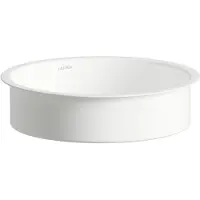 Laufen UNISONO Lavabo à encastrer par le bas, rond, sans trou pour robinet, sans trop-plein, 359x359x104mm, blanc brillant, H513UO20001121, H513UO20001121