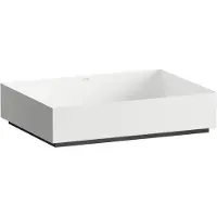 Laufen METAPHOR Cuvette de lavabo, rectangulaire, sans trou pour robinet, sans trop-plein, 500x375x115mm, H512ME57571121, H512ME57571121