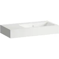 Laufen CLASSICS Lavabos, rectangulaire, tablette à gauche, sans trou pour robinet, avec trop-plein, 800x405x135mm, blanc brillant, H510CL50001091, H510CL50001091