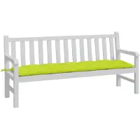 vidaXL Cuscino per panchina da giardino verde chiaro 180x50x7 cm Tessuto Oxford