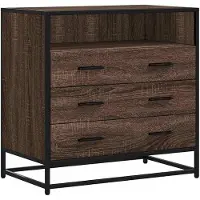 vidaXL Cassettiera look rovere marrone 70x41x70 cm materiale a base di legno